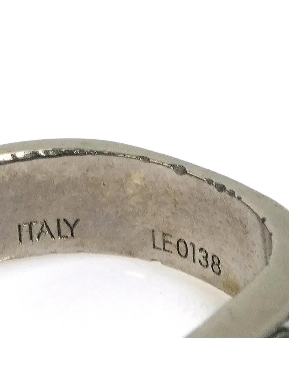 Auth Louis Vuitton Nanogram Ring Silver #302611L17B
